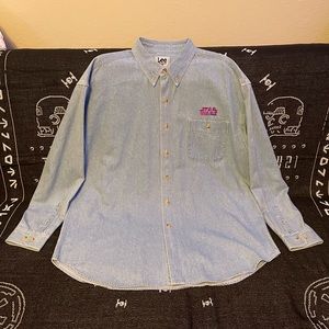 Vintage Lee Sport Star Wars Darth Maul Qui-Gon Jinn Obi-Wan Kenobi jean Shirt
